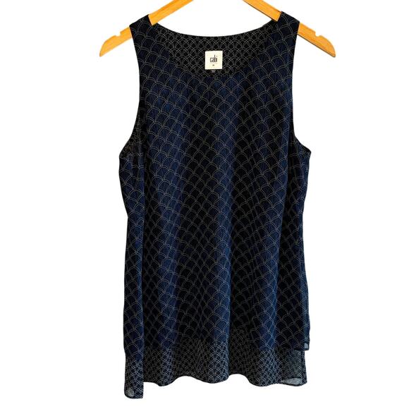 CAbi Sleeveless Scallop Top Style #3783 - size Medium - Picture 2 of 7